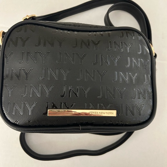 Jones New York Black Crossbody Bag with Gold Accents. - Picture 8 of 10